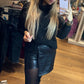 Skort Leather Look