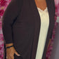 Vest Travel Bruin Plus size Maat 48 t/m 56