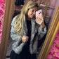 Jas Big Fake Fur Grijs tot maat 44