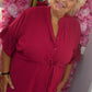 Jurk Marbella Summer Rood Plus Size 48 t/m 54-56