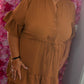 Jurk Marbella Summer Roest Plus Size 48 t/m 54-56