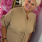 Jurk Marbella Summer Camel Plus Size 48 t/m 54-56