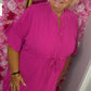 Jurk Marbella Summer Fuchsia Plus Size 48 t/m 54-56