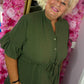 Jurk Marbella Summer Leger groen Plus Size 48 t/m 54-56