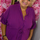 Jurk Marbella Paars Plus Size 48 t/m 54-56