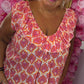 Lange Jurk Floor Katoen Roze Plus Size Maat 48 t/m 54