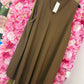 *LUCKY LOOK* Jurk Senna A-lijn Bruin Plus Size Maat 48 t/m 54