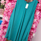 *LUCKY LOOK* Jurk Senna A-lijn Zeegroen Plus Size Maat 48 t/m 54