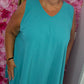 *LUCKY LOOK* Jurk Senna A-lijn Zeegroen Plus Size Maat 48 t/m 54