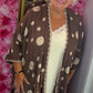 Poncho Luxe Bruin Plus size Maat 48 t/m 56