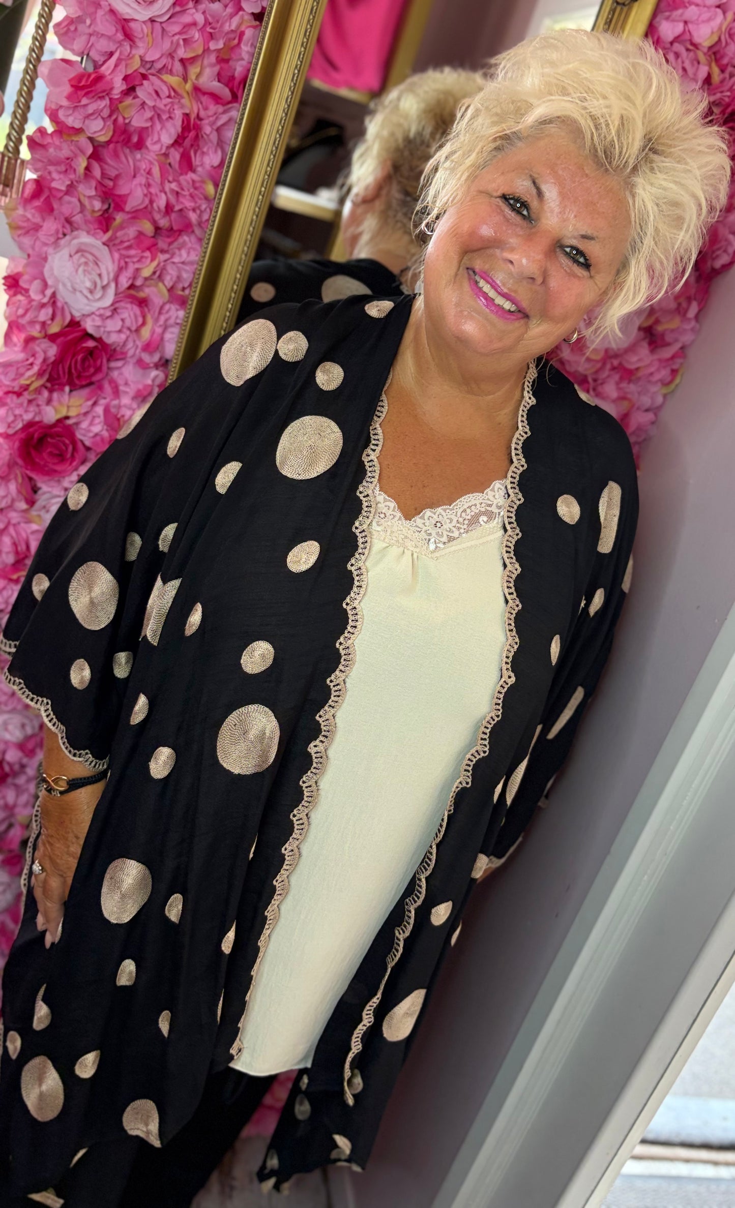 Poncho Luxe Zwart Plus size Maat 48 t/m 56