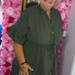 Jurk Marbella Summer Leger groen Plus Size 48 t/m 54-56