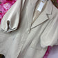 Colbert PofMouw Beige Plus size Maat 46 t/m 52-54