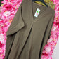 Blouse Wafel Katoen Bruin Plus Size maat 48 t/m 54
