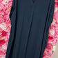 Lange Jurk Summer Donker Blauw Maat 48 t/m 54-56