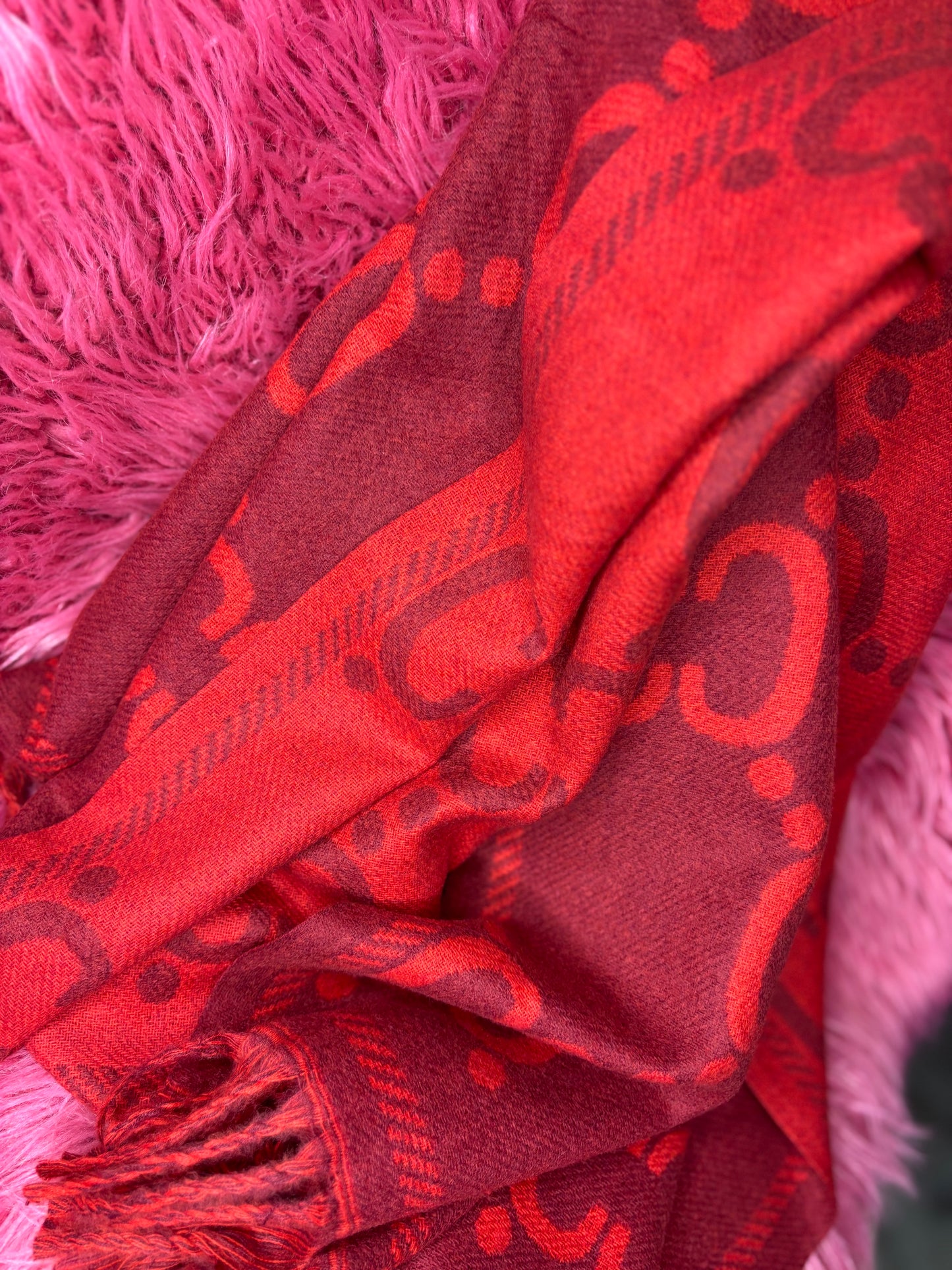 Sjaal C Soft Rood-Bordeaux