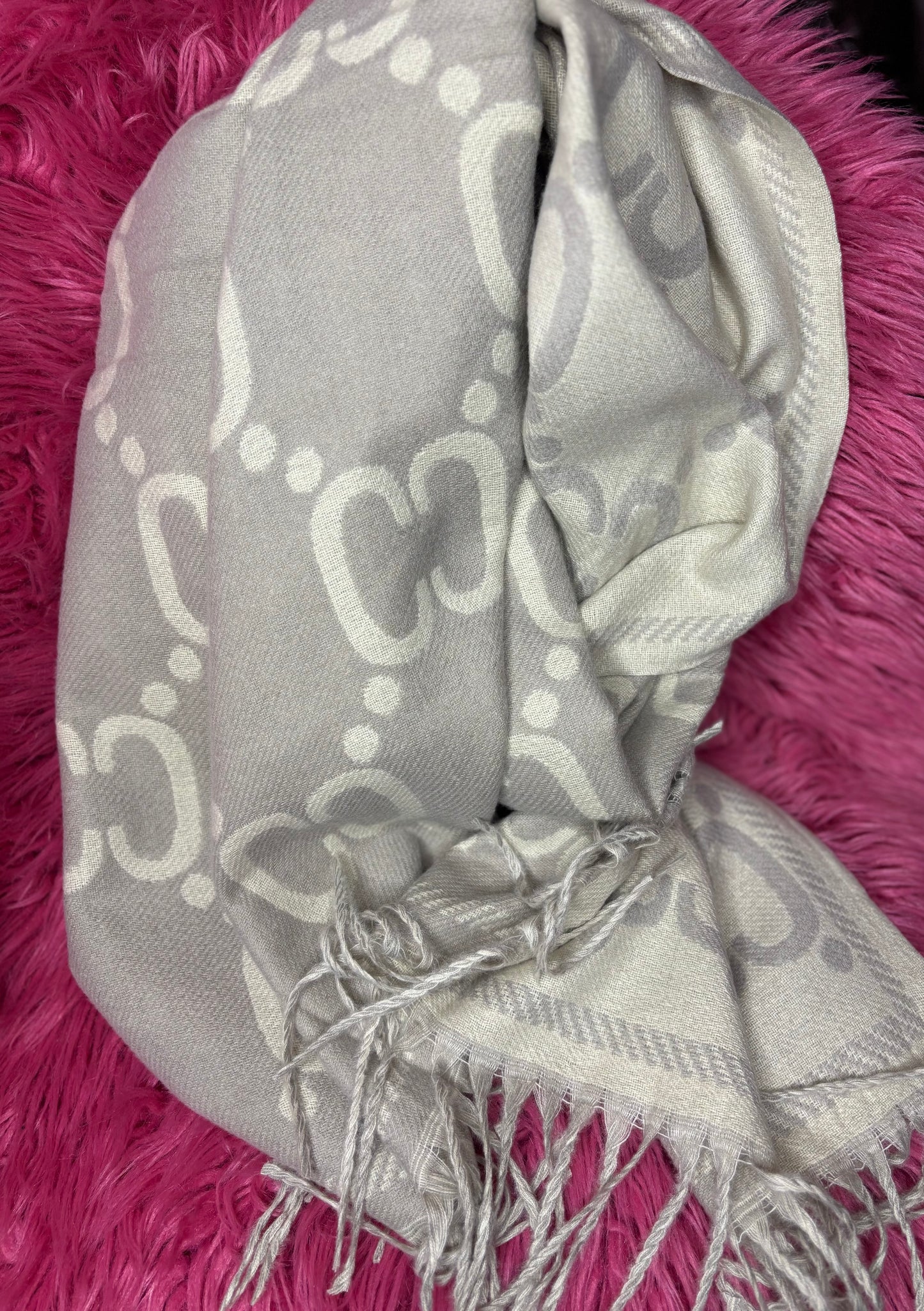 Sjaal C Soft Taupe-Creme