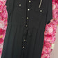 Jurk Button Zwart Plus Size Maat 44 t/m 50