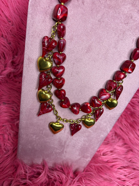 Ketting Lovely two Bordeaux