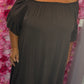 Jurk Linnen Queen Bruin Plus Size Maat 46 t/m 52-54