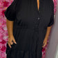 Jurk Marbella Zwart Plus Size 48 t/m 54-56