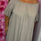 Jurk Linnen Queen Taupe Plus Size Maat 46 t/m 52-54