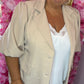 Colbert PofMouw Beige Plus size Maat 46 t/m 52-54