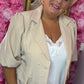 Colbert PofMouw Beige Plus size Maat 46 t/m 52-54