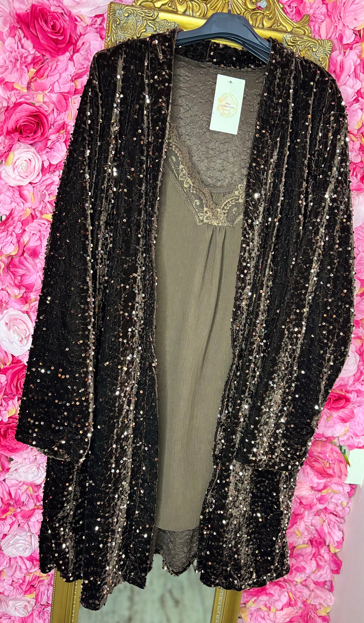 Kimono Pali Bruin Plus size Maat 48 t/m 56