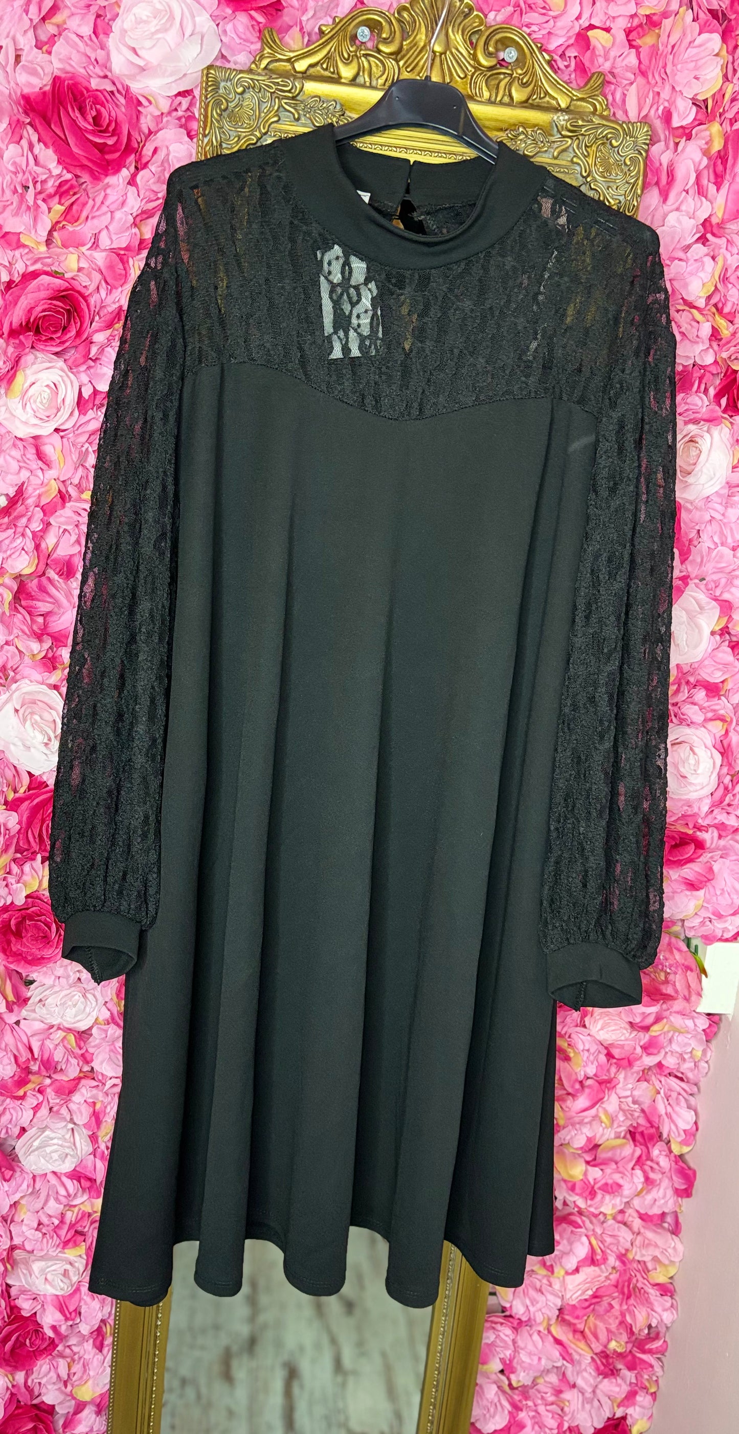 Jurk-Tuniek Charlie Zwart Maat 48 t/m 56