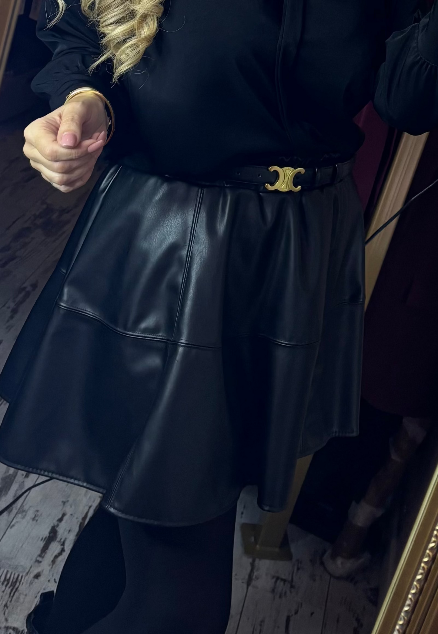 Rok Leather Look Mini tot maat 42-44