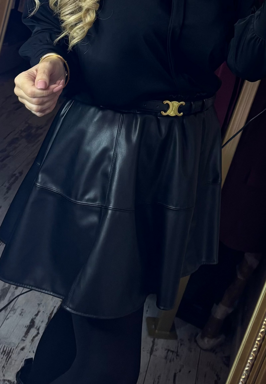 Rok Leather Look Mini tot maat 42-44