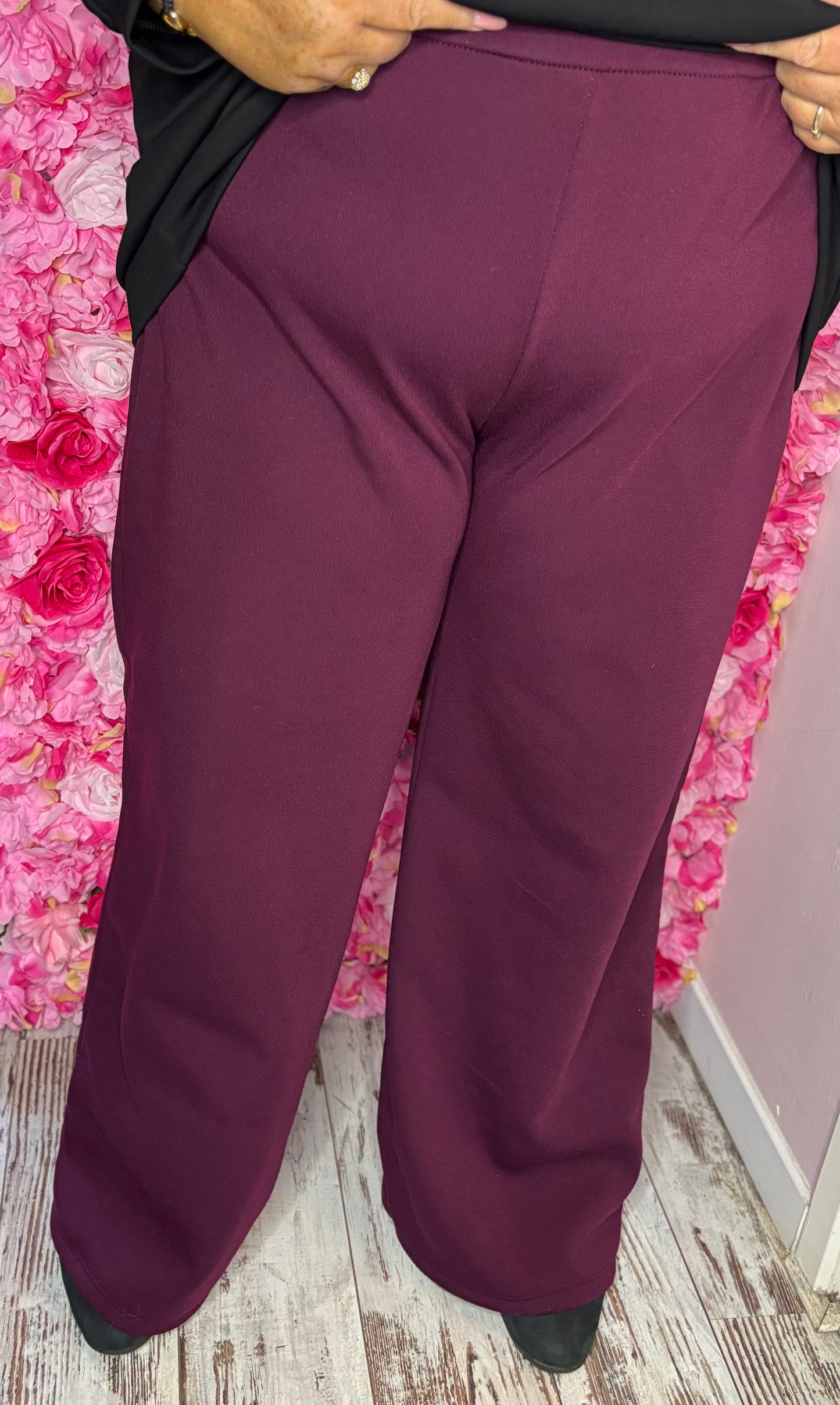 Broek Tall Jogging Bordeaux Plus Size maat 50 t/m 56