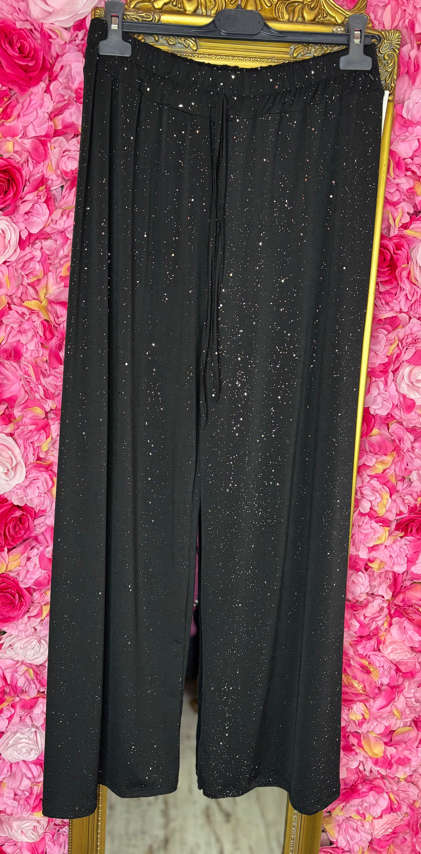 Broek Shine Travel Zwart Plus Size maat t/m 54