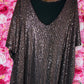 Shirt Glitter Bruin Plus Size Maat 48 t/m 54-56