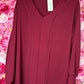 Blouse Eva Bordeaux Plus Size maat 48 t/m 54
