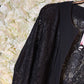Magna Vest Zwart Kant Plus Size Maat 40-42