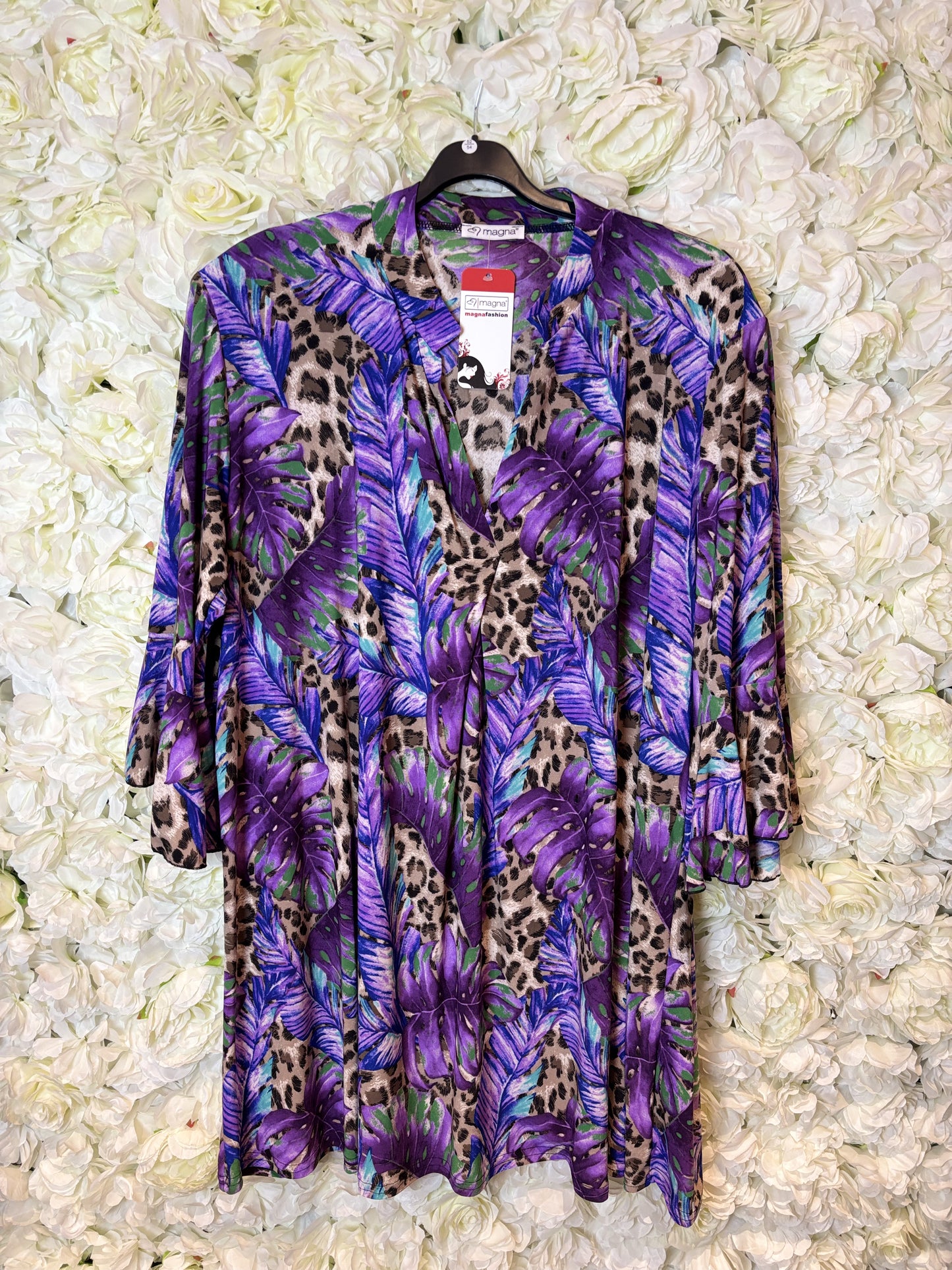 Magna Tuniek Billy Paars Plus Size Maat 40-42