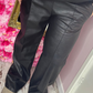 Broek Wide Leg Leather Look Plus Size maat t/m 48