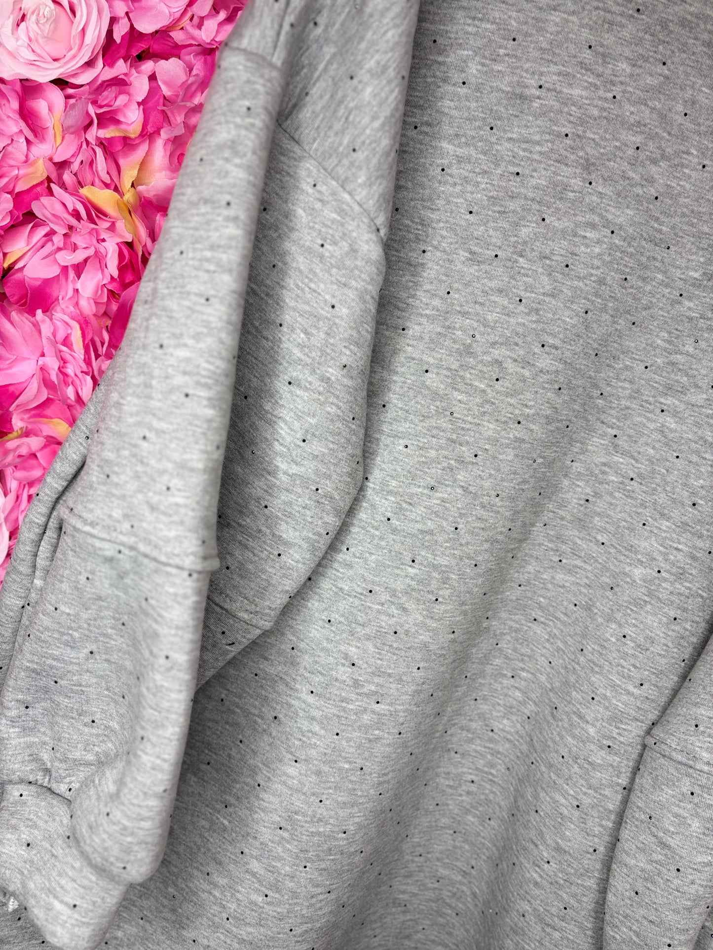 Sweater Strass Grijs Plus Size Maat 44 t/m 52-54