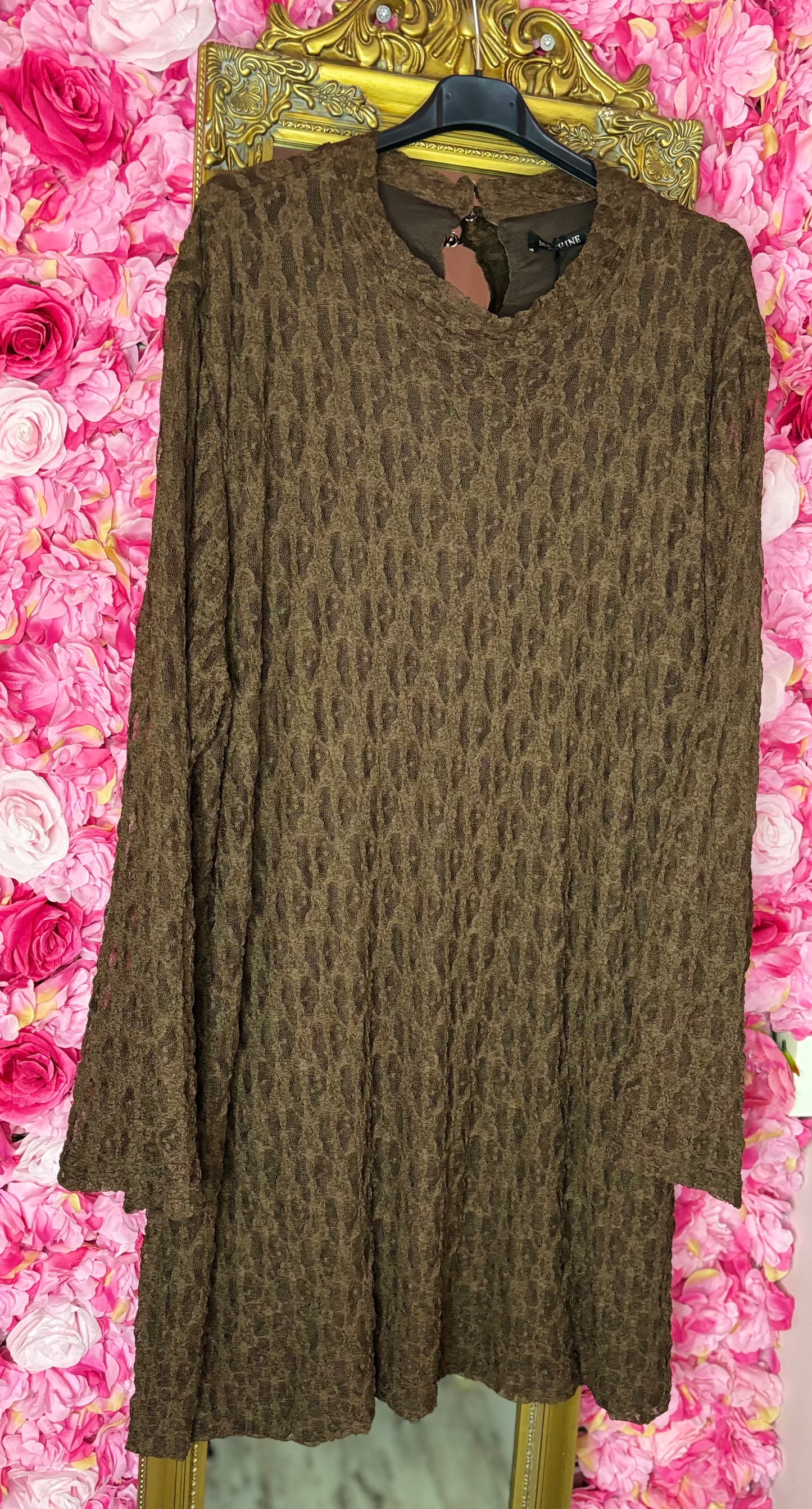 Jurk-Tuniek Yael Bruin Maat 48 t/m 56