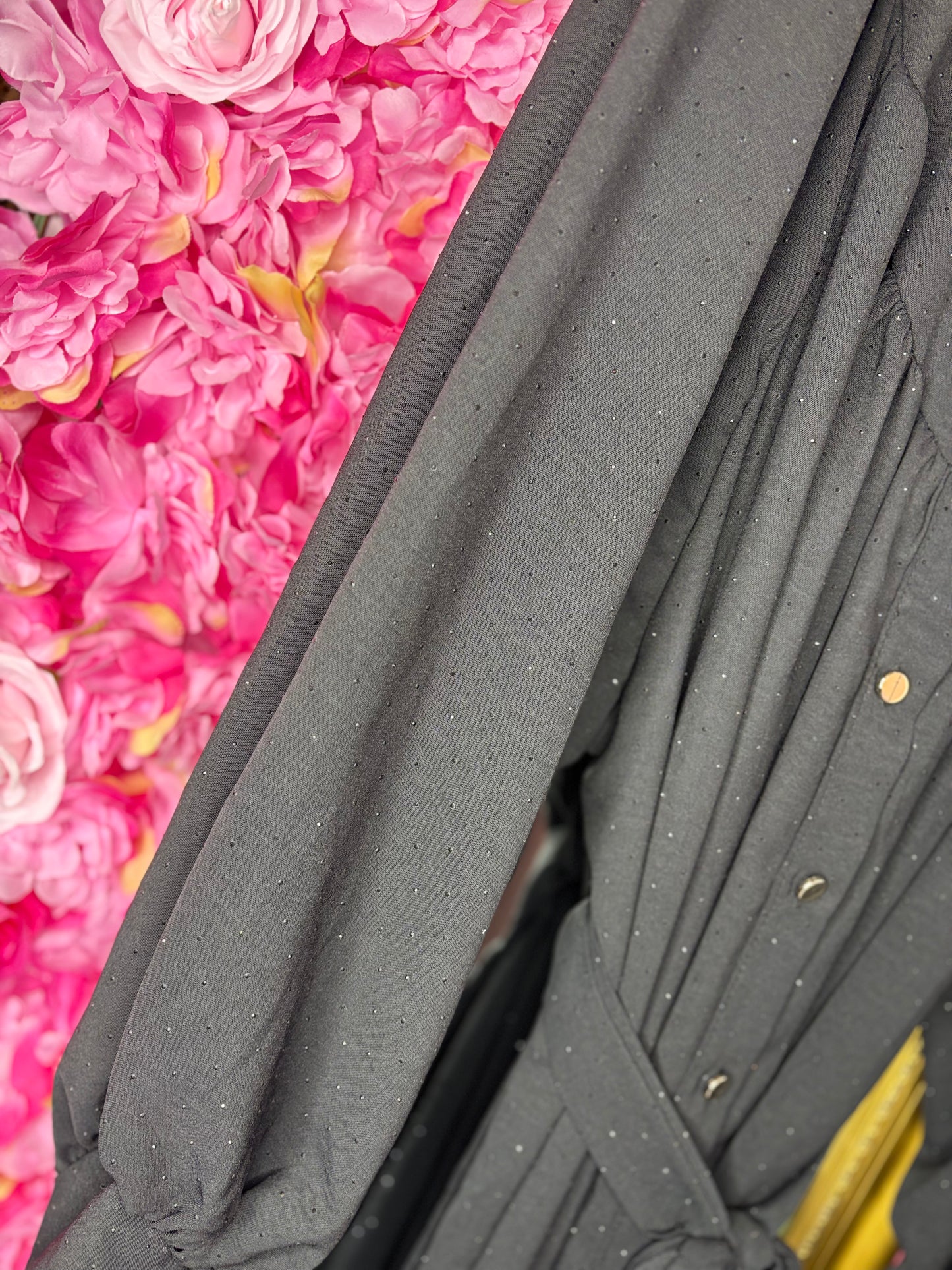 Jurk Chrissy Strass Zwart Plus Size maat 46 t/m 54