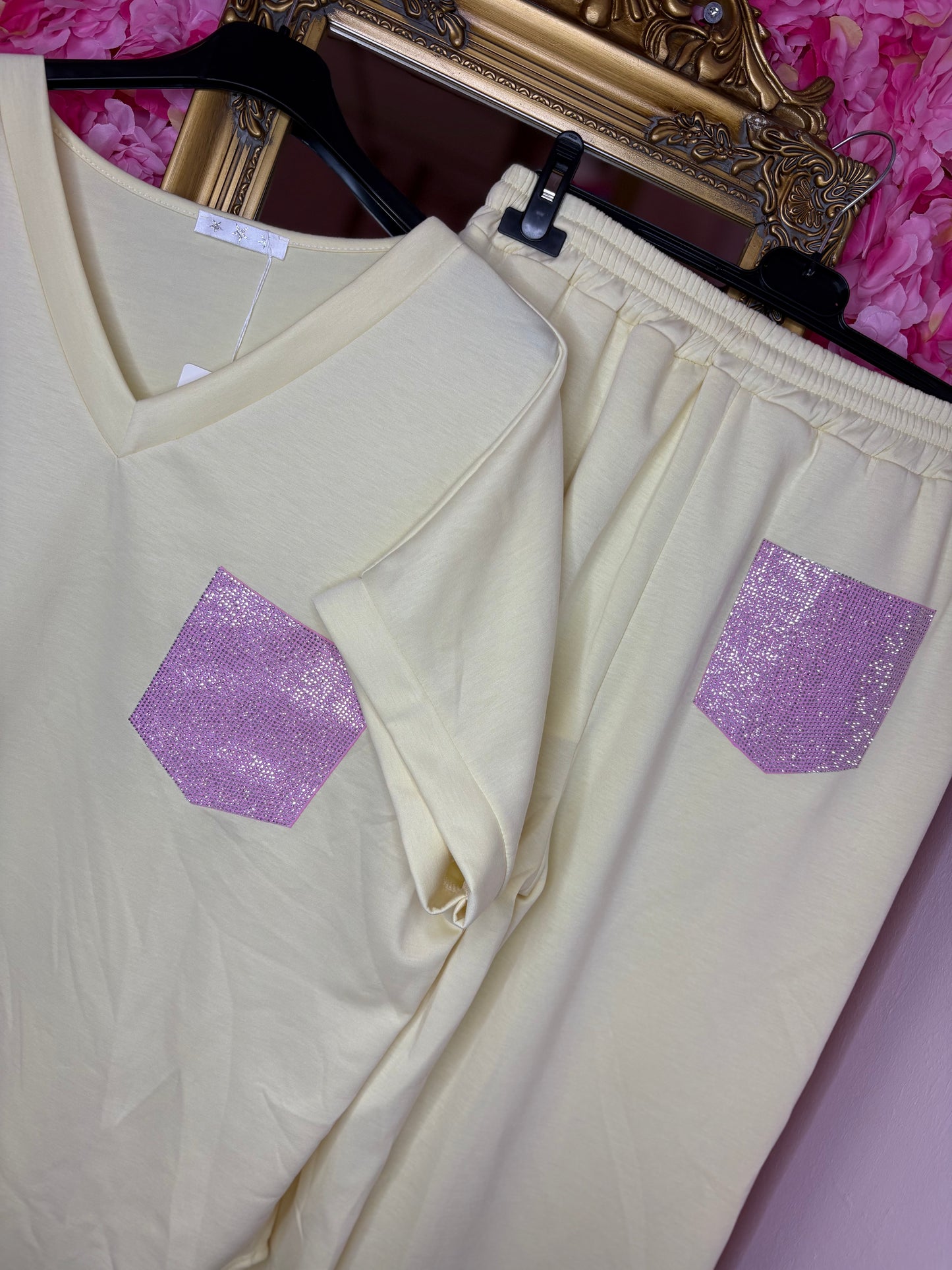 Comfy Set Blingie Geel tot maat 48