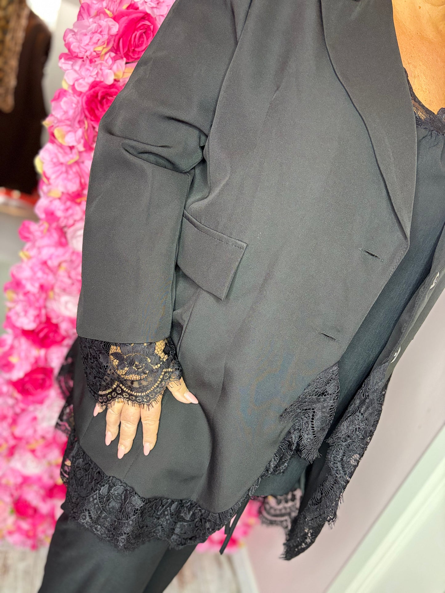 Colbert Kant Zwart Plus size Maat 48 t/m 54-56 (dicht)