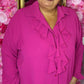 Blouse Bri Fuchsia Plus Size maat 48 t/m 56