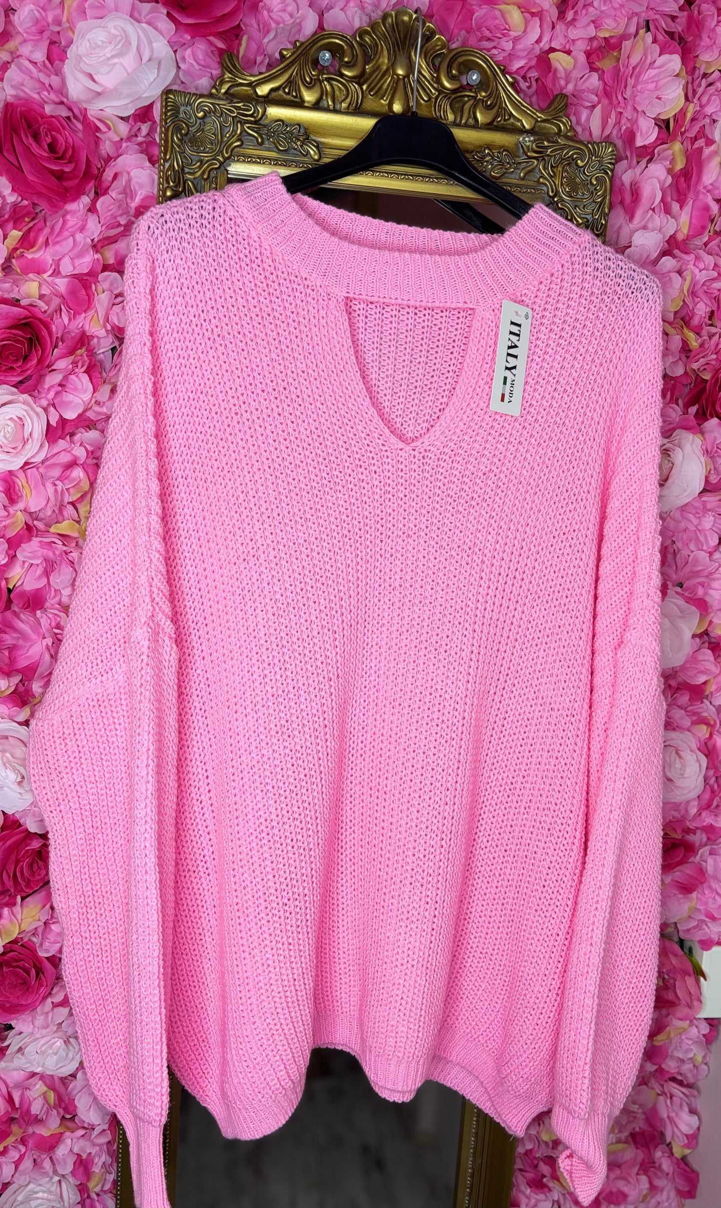 Trui Yaz Roze Plus Size Maat 50 t/m 58