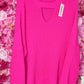 Trui Yaz Fuchsia Plus Size Maat 50 t/m 58