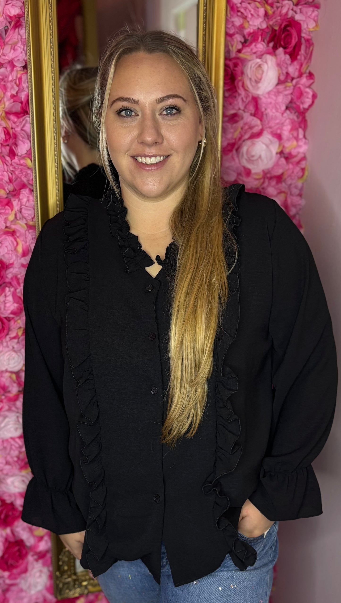 Blouse You Zwart Plus Size tot maat 48