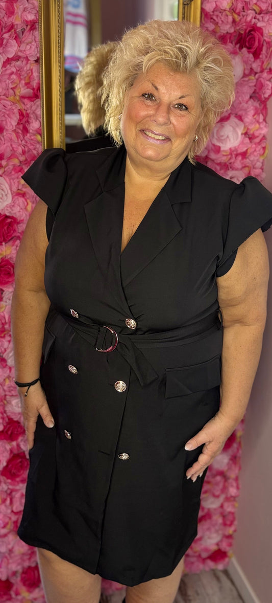 Jurk Classy Zwart Maat 44 t/m 50-52