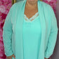 Vest Mint Plus size Maat 48 t/m 54